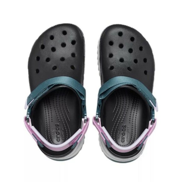 CROCS Classic Unisex Hiker Clog Multi Black Shoe Ultra Light Women’s 12 - Picture 3 of 5